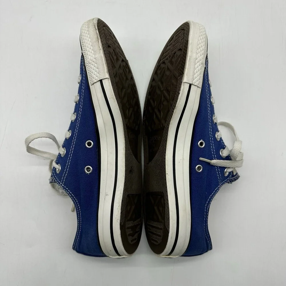 Converse Chuck Taylor All Star Blue Canvas Low Top Sneakers Men Size 8 Women 10